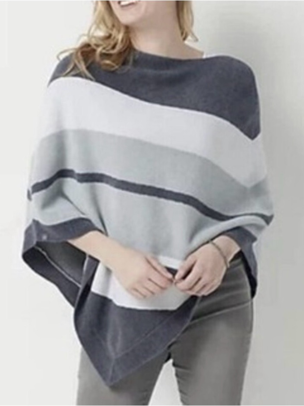 Barefoot Dreams CozyChic Ultra Lite Ocean Breeze Poncho